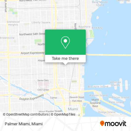 Palmer Miami map