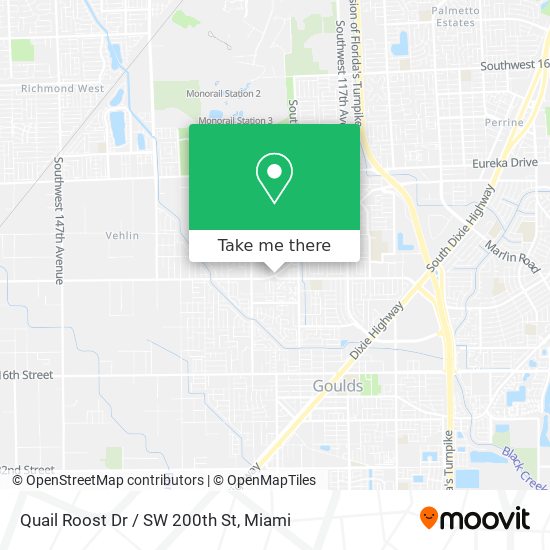 Mapa de Quail Roost Dr / SW 200th St