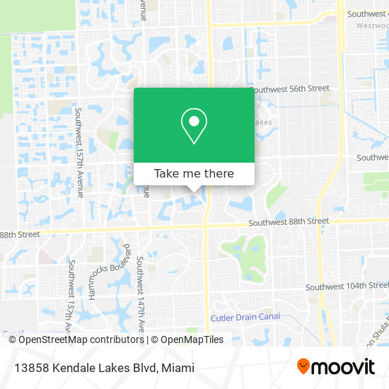 Mapa de 13858 Kendale Lakes Blvd