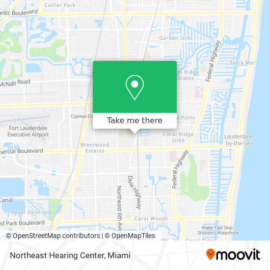 Northeast Hearing Center map