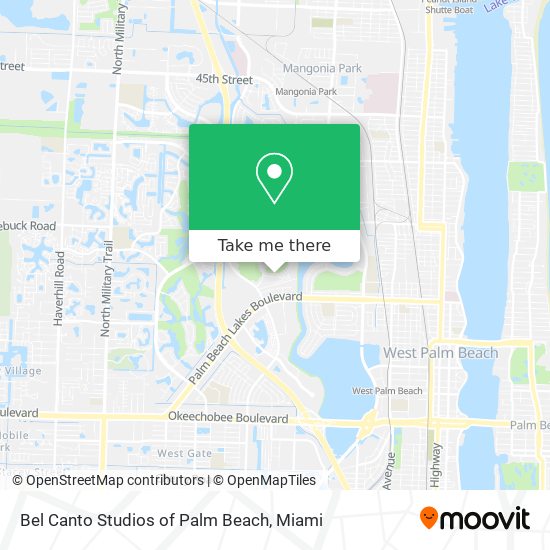 Bel Canto Studios of Palm Beach map
