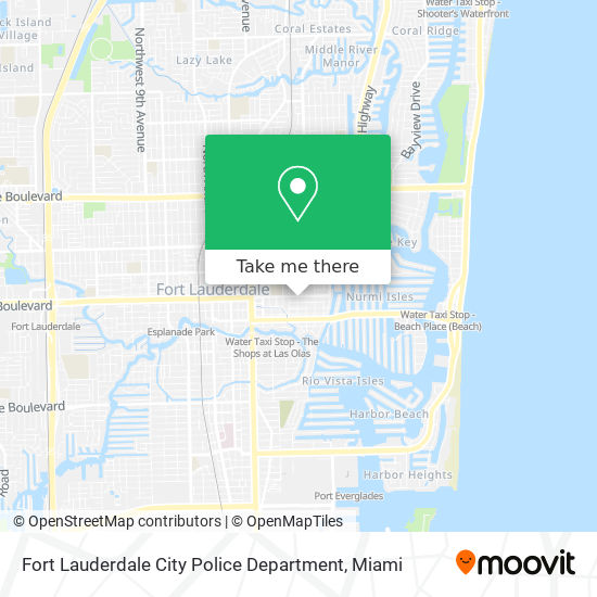 Mapa de Fort Lauderdale City Police Department