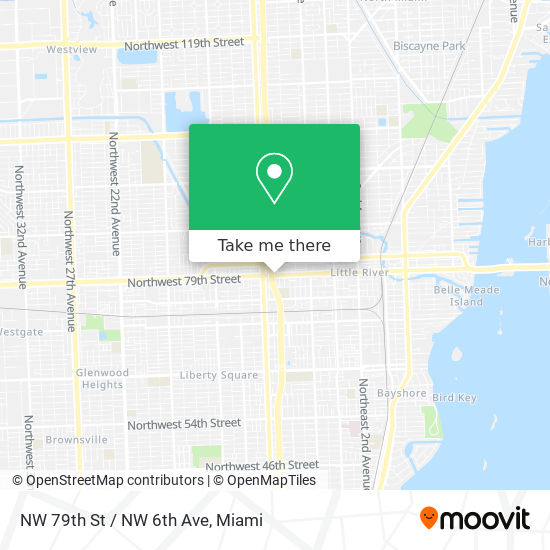 NW 79th St / NW 6th Ave map