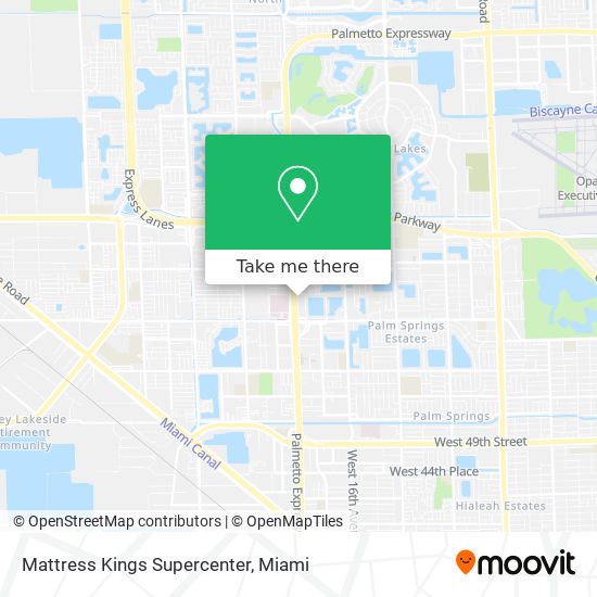 Mattress Kings Supercenter map