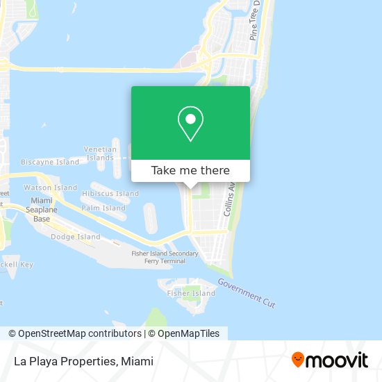 La Playa Properties map
