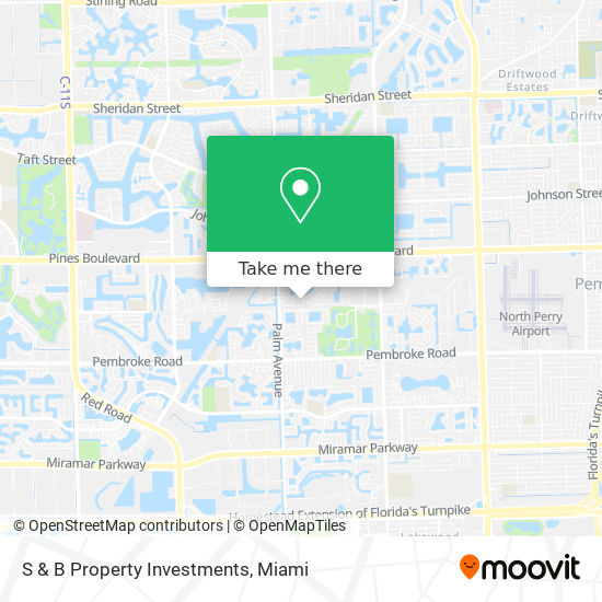 S & B Property Investments map