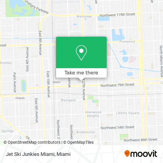 Jet Ski Junkies Miami map