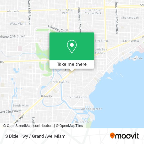 Mapa de S Dixie Hwy / Grand Ave