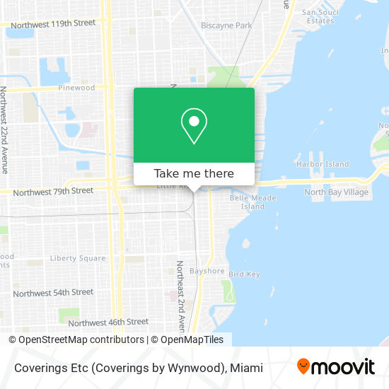 Mapa de Coverings Etc (Coverings by Wynwood)