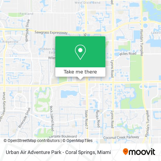 Mapa de Urban Air Adventure Park - Coral Springs