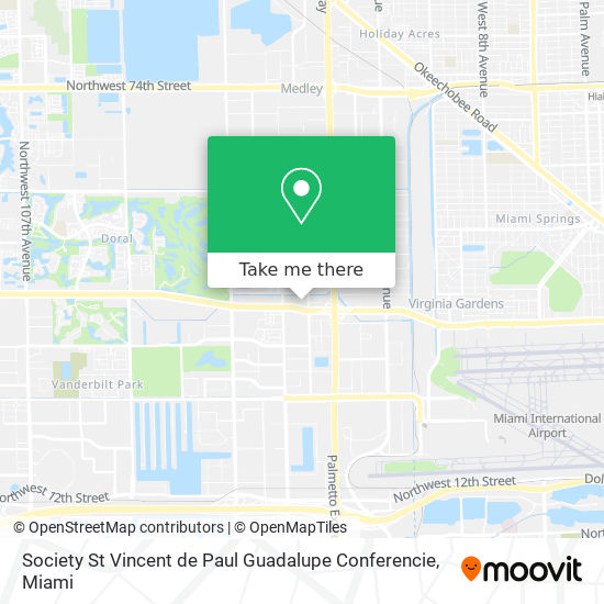 Society St Vincent de Paul Guadalupe Conferencie map
