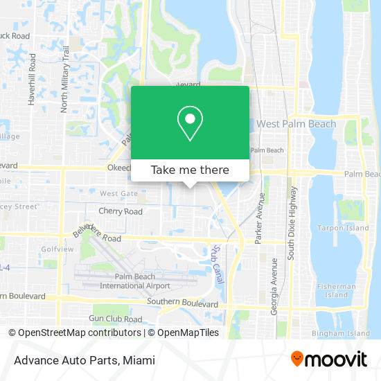 Advance Auto Parts map