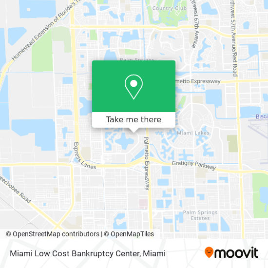 Mapa de Miami Low Cost Bankruptcy Center