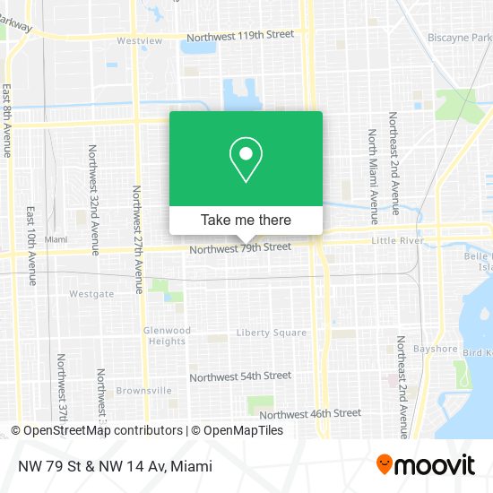 NW 79 St & NW 14 Av map