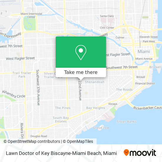 Mapa de Lawn Doctor of Key Biscayne-Miami Beach