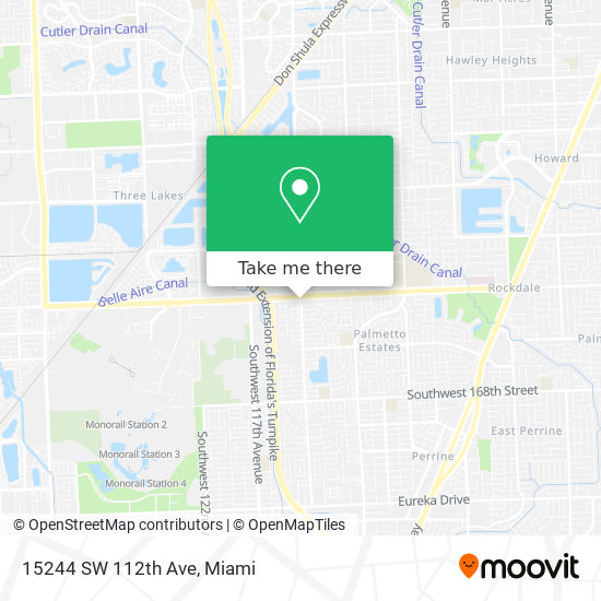 15244 SW 112th Ave map