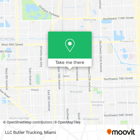 LLC Butler Trucking map