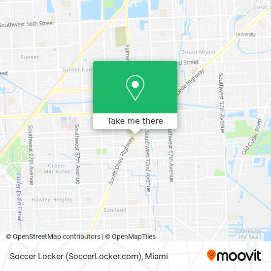 Mapa de Soccer Locker (SoccerLocker.com)