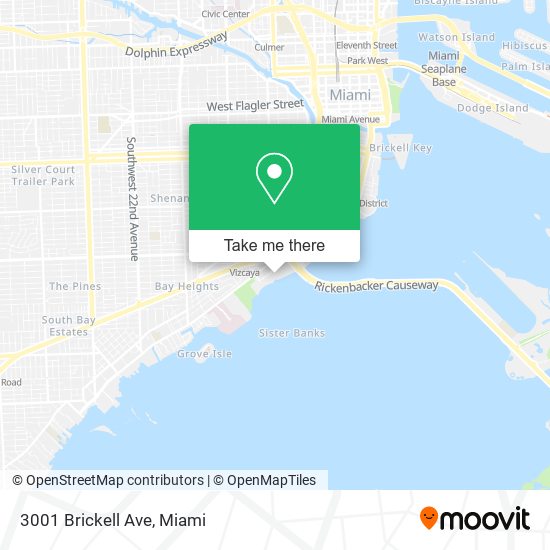 3001 Brickell Ave map