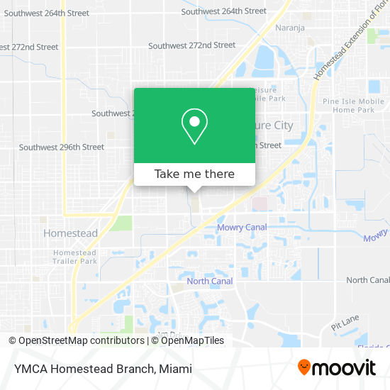 Mapa de YMCA Homestead Branch