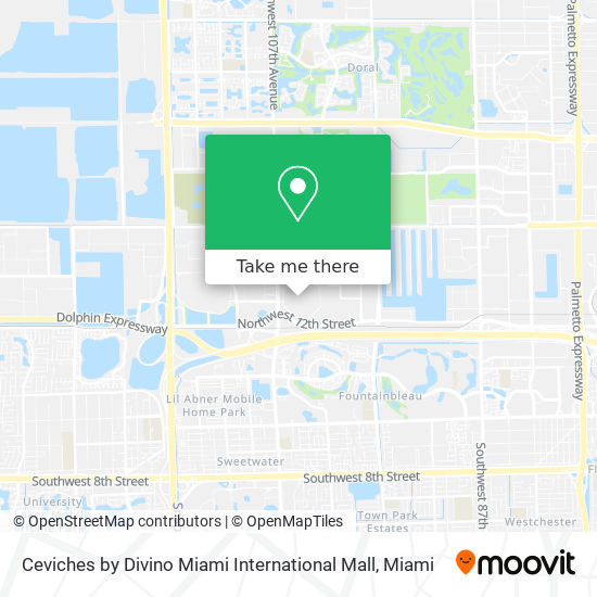 Ceviches by Divino Miami International Mall map