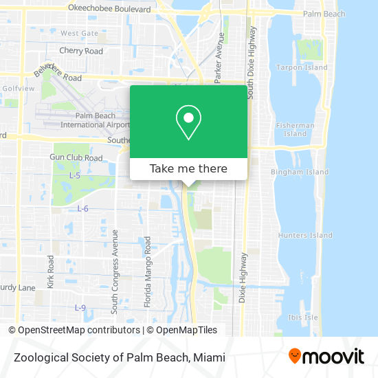 Mapa de Zoological Society of Palm Beach