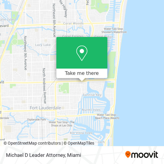 Michael D Leader Attorney map