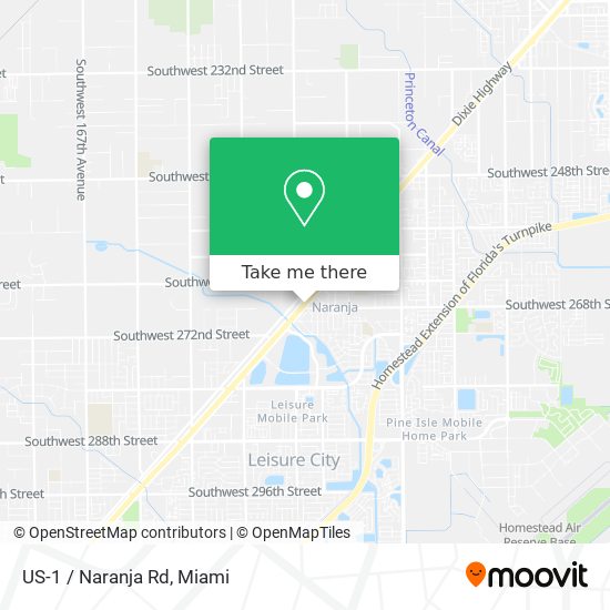 Mapa de US-1 / Naranja Rd