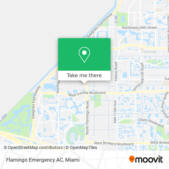 Mapa de Flamingo Emergency AC