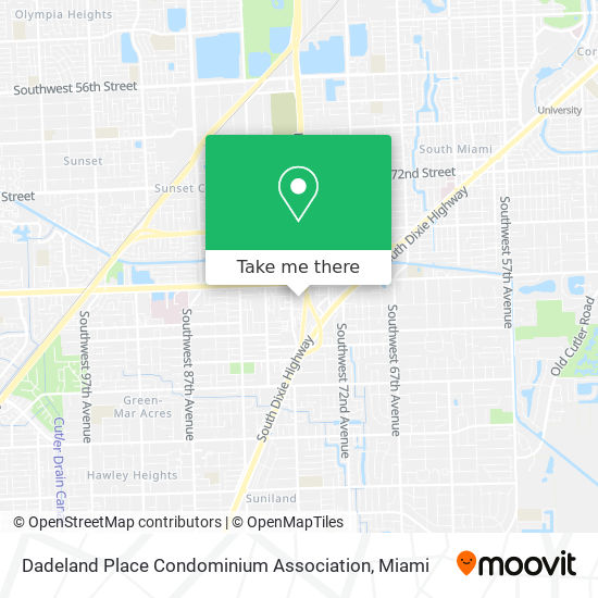 Mapa de Dadeland Place Condominium Association