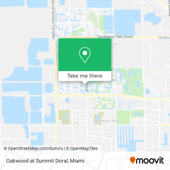 Oakwood at Summit Doral map