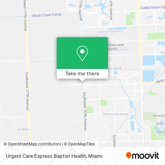 Mapa de Urgent Care Express Baptist Health