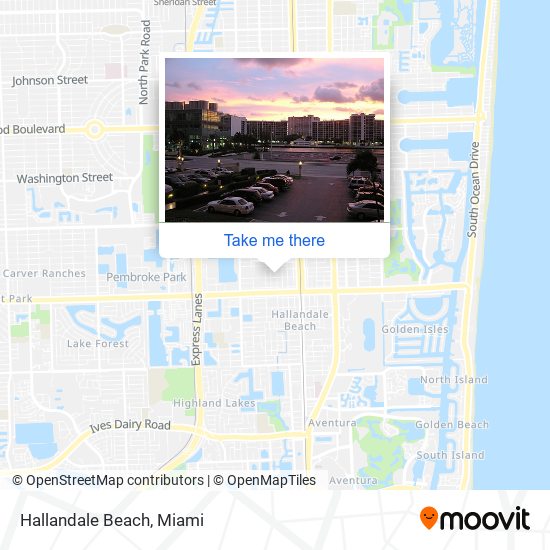 Mapa de Hallandale Beach