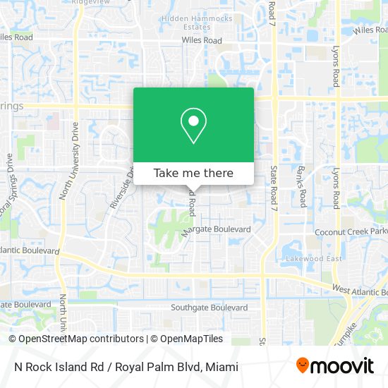 Mapa de N Rock Island Rd / Royal Palm Blvd