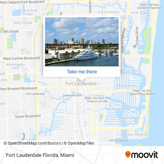 Fort Lauderdale Florida map