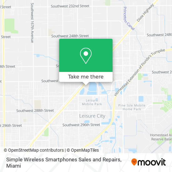 Simple Wireless Smartphones Sales and Repairs map