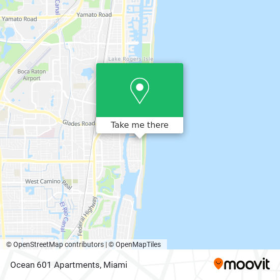 Mapa de Ocean 601 Apartments