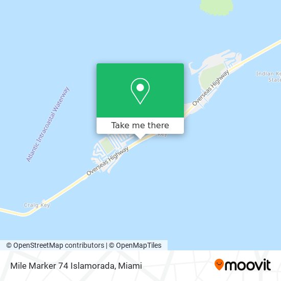 Mapa de Mile Marker 74 Islamorada
