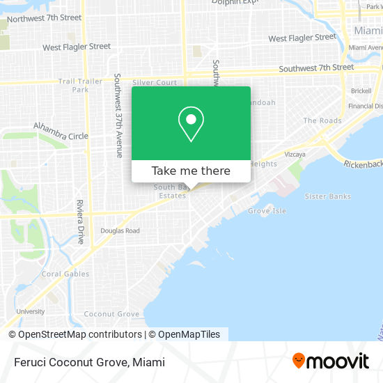 Feruci Coconut Grove map