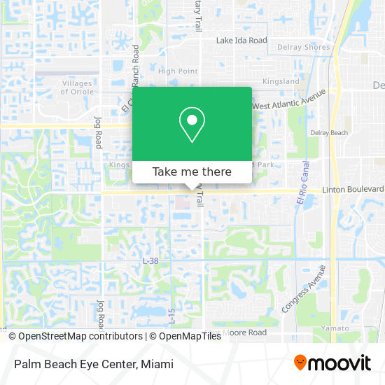 Palm Beach Eye Center map