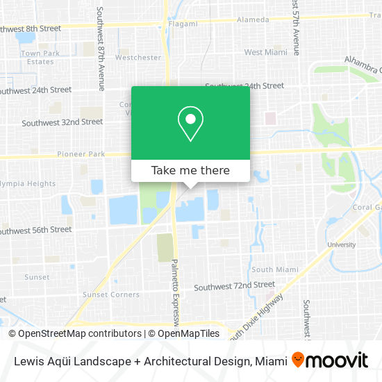 Mapa de Lewis Aqüi Landscape + Architectural Design