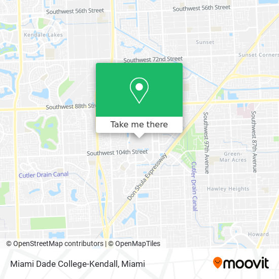Miami Dade College-Kendall map