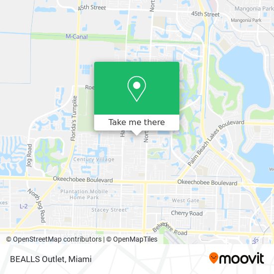 BEALLS Outlet map