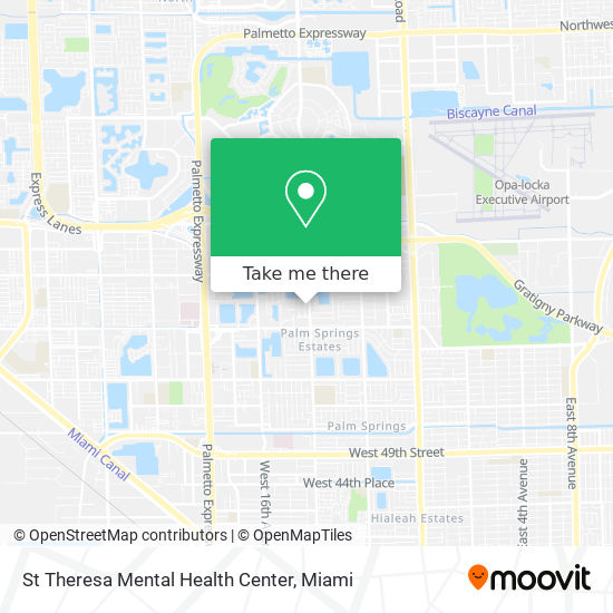 Mapa de St Theresa Mental Health Center