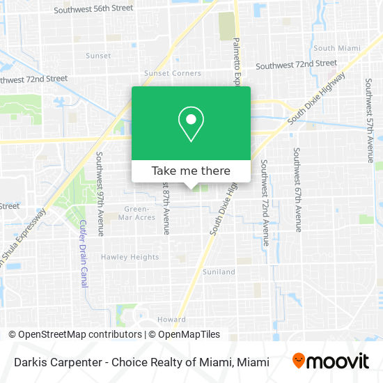 Darkis Carpenter - Choice Realty of Miami map