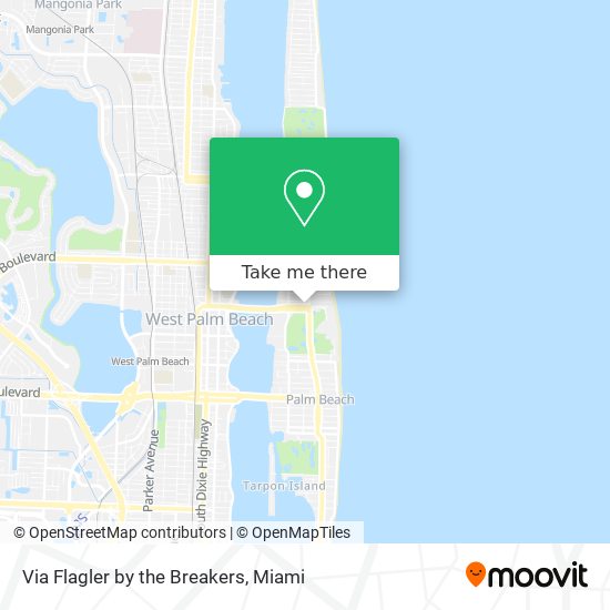 Via Flagler by the Breakers map