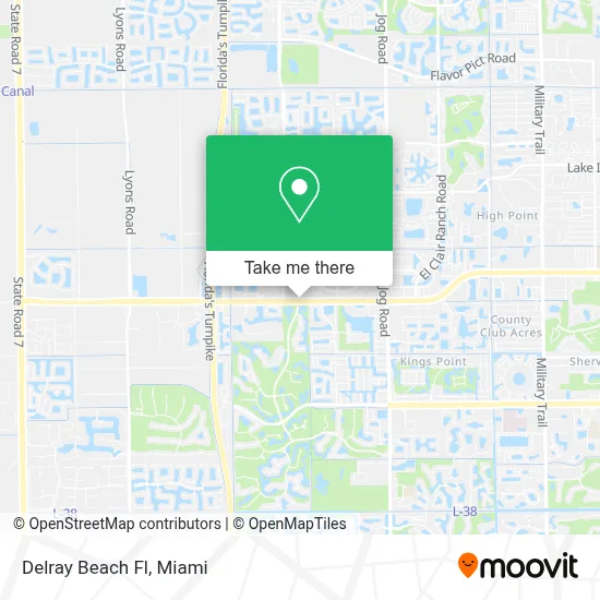 Delray Beach Fl map