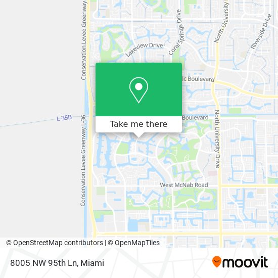 8005 NW 95th Ln map