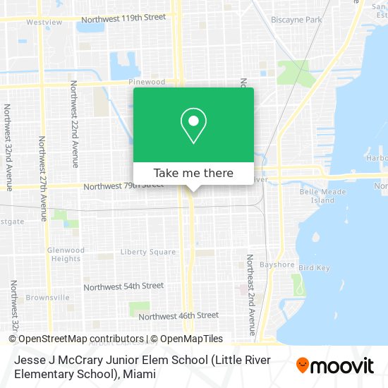 Jesse J McCrary Junior Elem School (Little River Elementary School) map