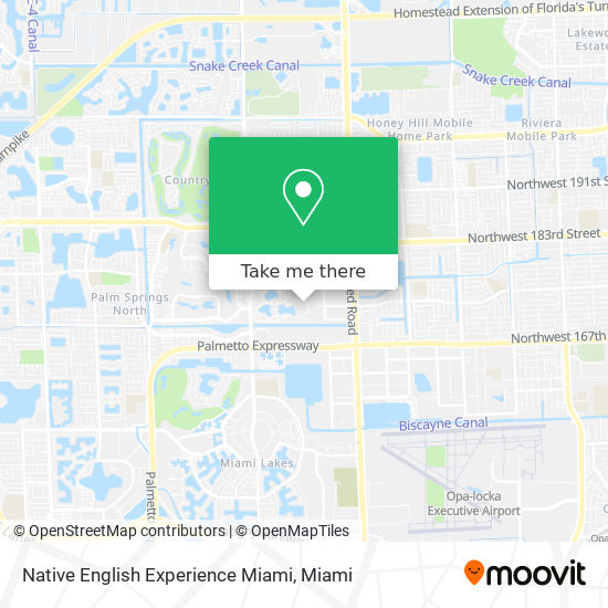 Mapa de Native English Experience Miami